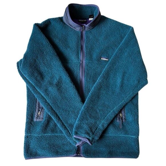 Patagonia Other - VTG 90's Patagonia PEF Full Zip Deep Pile Retro X Fleece Jacket Made in USA XXL